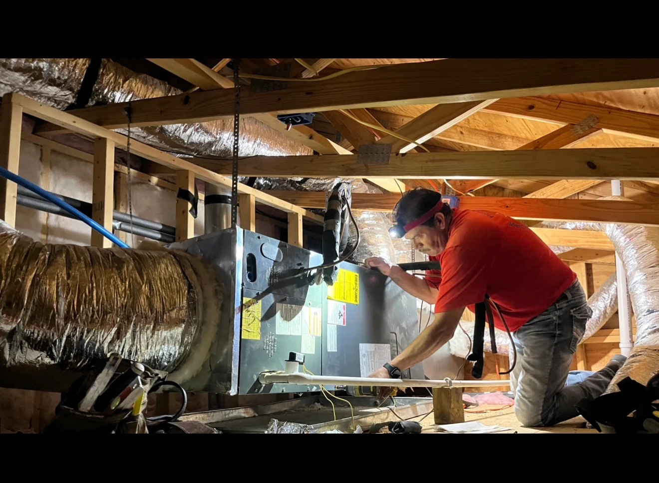 Standard Comfort LLC HVAC technician at work